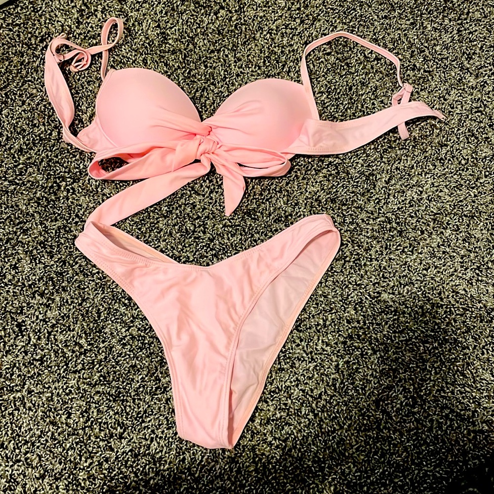Pink SHEIN bathing suit